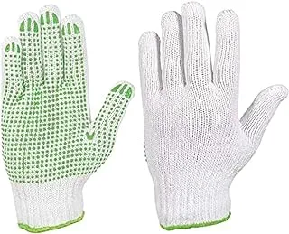 Verdemax Garden Glove with Pvc Dotted Palm and Elastic Back, Medium