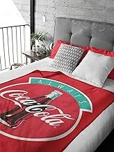 Coca Cola Flannel Blanket For Kids All Season, Ultra Soft, Fade Resistant (Official Coca Cola Product)