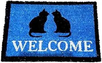 Dubai Garden Centre Cat Printed Coir Doormat