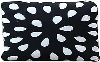 Dubai Garden Centre Printed Seed Cotton CUShion, 60 Cm Length X 40 Cm Width, Black/White