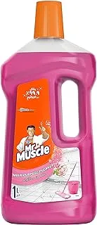 Mr. Muscle All Purpose Floral Perfection Liquid Floor Cleaner, For Advanced Cleaning & Freshness, Kills 99.9% of Germs, 1L