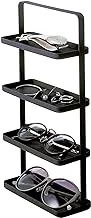 YAMAZAKI home Stand 4-Tier Accessory Tray Holder & Storage Steel | Jewelry Organizer, One Size, Black