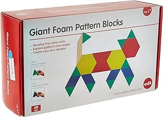 EDX Giant Foam Floor Pattern Blocks, Multi-Colour, 11ENC07545