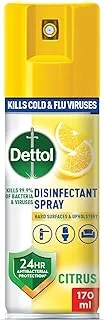 Dettol Citrus Antibacterial All In One Disinfectant Spray - 170ml, (Pack Of 1)