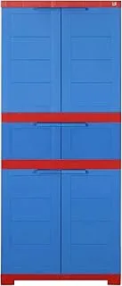 Cello Novelty Triplex Cupboard - Red and Blue, Standard