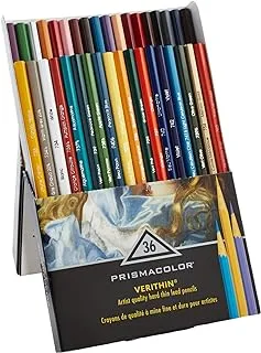 Prismacolor Premier Verithin Colored Pencils, Assorted Colors, 36 Pack Of 1 Box (2428)