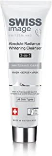 Swiss Image Absolute Radiance Cleanser 3 in 1 Face Wash, Scrub & Mask formulated with Niacinamide, Alpine Glacier Water & Vitamin B3 Complex | Paraben Free, 100Ml