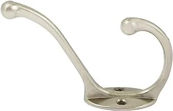 Metal Hat And Coat Hook Wall Hanger, Silver