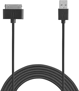 Aiino Aicapdock30T-Bk Apple 30 Pin Tpe Cable 1.5 M Tab - Black (Pack Of 1)