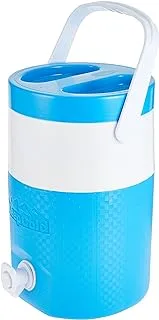 Cosmoplast MFKCXX002B2 Keep Cold Plastic Insulated Water Cooler 1 Gallon - Light Blue, 4 Litres