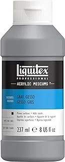 Liquitex Professional Gesso Surface Prep متوسط ​​، رمادي ، 8 أونصة