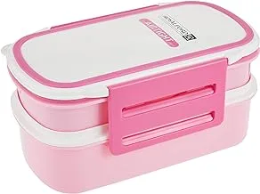 Royalford Double Layer Air Tight Lunch Box – 2 Compartment Leak-Proof & Airtight Lid Rectangular Food Container – Durable, Non-Toxic – Freezer & Dishwasher Safe