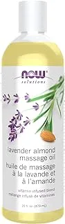 NOW Solutions Lavender Almond Massage Oil, 16 fl oz.