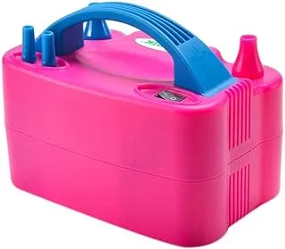 Electric Balloon Blower Air Pump Pink/Blue