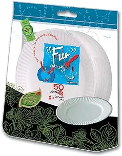 Fun Everyday Heavy-Duty Paper Plate, Small 7 Inch, Pack Of 50