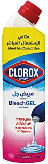 Clorox Bleach Gel and Cleaner, 750ml, Floral Magic, Kills 99.9 Percent of Germs, Thick Gel Formula