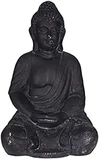 Dubai Garden Centre KI Sitting Buddha Statue, Black