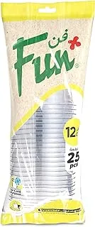 Fun Everyday Disposable Clear Plastic Cup 12Oz, Pack Of 25