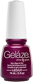 Gelaze Flying Dragon Gel And Base Nail Polish 14 ml, Dark Pink