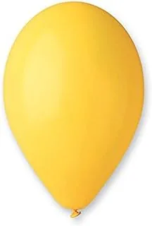 Gemar Standard Latex Balloon 100-Pieces, 12-Inch Size, Yellow