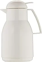 Helios Plastic 1 Liter Vacuum Flask, 2724- 001, White, 2724-001 White