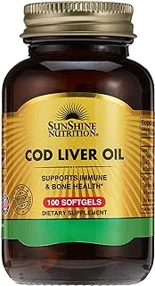 SUNSHINE NUTRITION Cod Liver Oil 100 Softgels