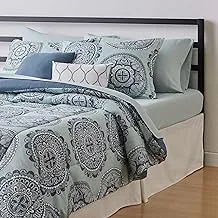 Amazon Basics 10-Piece Bed-In-A-Bag - ألياف دقيقة ناعمة وسهلة الغسل - كاملة / كوين ، ميدالية فوم البحر