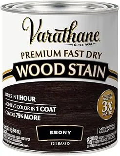 Rust-OlEUm 269395 Varathane Premium Fast Dry Wood Stain, 32-Ounce, Ebony