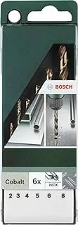 Bosch 2609255087 DIY Drill Bit Set 2/3 / 4/5 / 6/8 mm G High-Speed Steel/Cobalt Alloy Set of 6