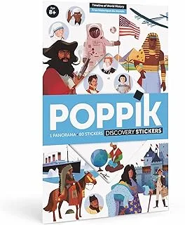 Poppik Arts And Crafts Discovery Sticker Poster Timeline Of World History For Kids Ages 8+ Years