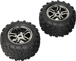 Traxxas Pre-Mounted Maxx Tires Set, Black, 3.8 Inch, 4983A, 2 Pcs