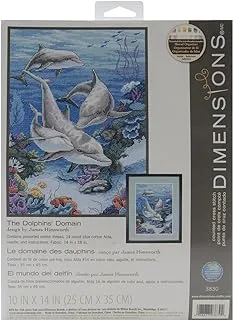 Dimensions Needlecrafts Counted Cross Stitch, The Dolphins Domain , Blue