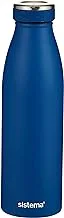 Sistema Stainless Steel Bottle Blue 500ml