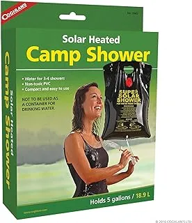 Coghlans Solar Heated Camp Shower, Black, One Size