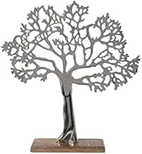 Dubai Garden Centre Silver Tree Decorative on Stand