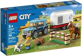 LEGO City Horse Transporter 60327 Building Blocks Toy Car Set; Toys for Boys, Girls, and Kids (196 Pieces)