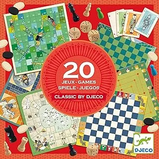 Djeco Box Of 20 Classic Games