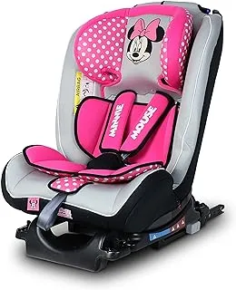 Disney Minnie Mouse Baby/Kids 4-in-1 Car Seat - 4 Position Comfort Recline - ISOFIX for Stability - Suitable from 0 months to 12 years (Group 0+/1/2/3), Upto 36kg, Multicolor