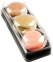 Macaron Box, To Go Packaging / Container - Holds 3 Macarons Shock Safe for Transport 100ct Box Restaurantware