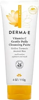 Derma E Vitamin C Gentle Daily Cleansing Golden Turmeric Paste, 113 G