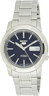 Men's Seiko 5 Automatic Watch with Analog Display and Stainless Steel Strap SNKE51K1