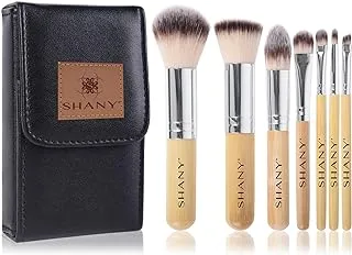 Shany 7 Piece Petite Pro Bamboo BrUSh Set With Carrying Case, I Love