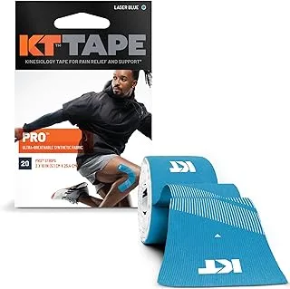 KT Tape Pro Synthetic Kinesiology Therapeutic Sports Tape, 20 Precut, 10” Strips