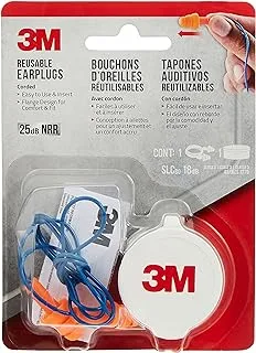 3M Corded Reusable Earplugs, 90586H1-DC, 1 pair with case pack