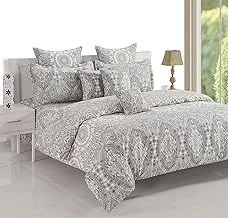 Swayam Single Cotton Graphic Pattern, Bedding Set, Multi-Colour, 11023