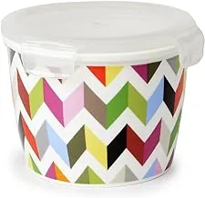 French Bull Ziggy Round Food Storage Container With Plastic Cover, 950ml, 1632/9/Cl Cb 095F/Ziggy, 71112, Big Round