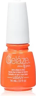 Gelaze Orange Knockout Gel and Base Nail Polish 14 ml, Light Orange