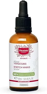 Mustela Maternity Stretch Marks Recovery Serum for Pregnancy - with Natural Avocado & Maracuja Oil - Fragrance-Free & EWG Verified - 45ml