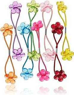 Goody 1941425 Girls Ponytailer Twinbead, Faceted Flower ' 8 Units