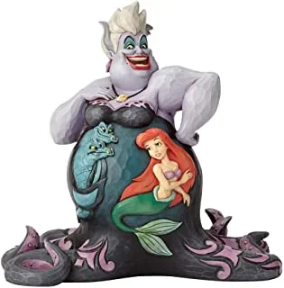 Disney Traditions Enesco 4059732 Disney Traditions By Jim Shore Little Mermaid Ursula Undersea Scene Figurine, 8.2 Inch, Multicolor